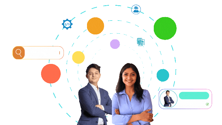 Hero animation - HireKarma platform showcase